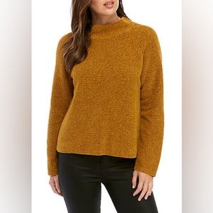 ☃️Eileen Fisher Tweed Mock Neck Sweater XXS MSRP $248